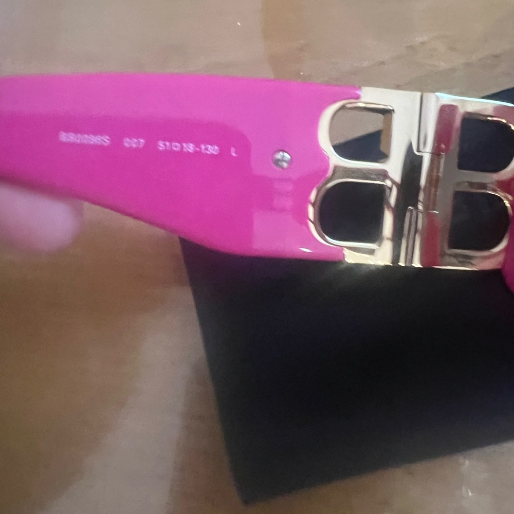 🔥BIG SALE🔥NWT Balenciaga Pink BB Logo Sunglasses - Picture 4 of 6